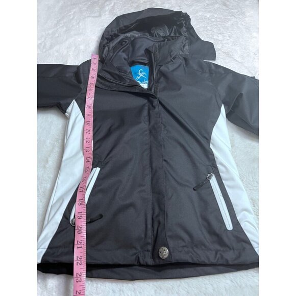 Chalet ski snow jacket coat black/white women size small - Picture 9 of 9